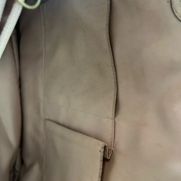 Coach Penelope Bucket Bag with two Exterior Pockets Neutral Pearlized Champagne - Picture 6 of 8